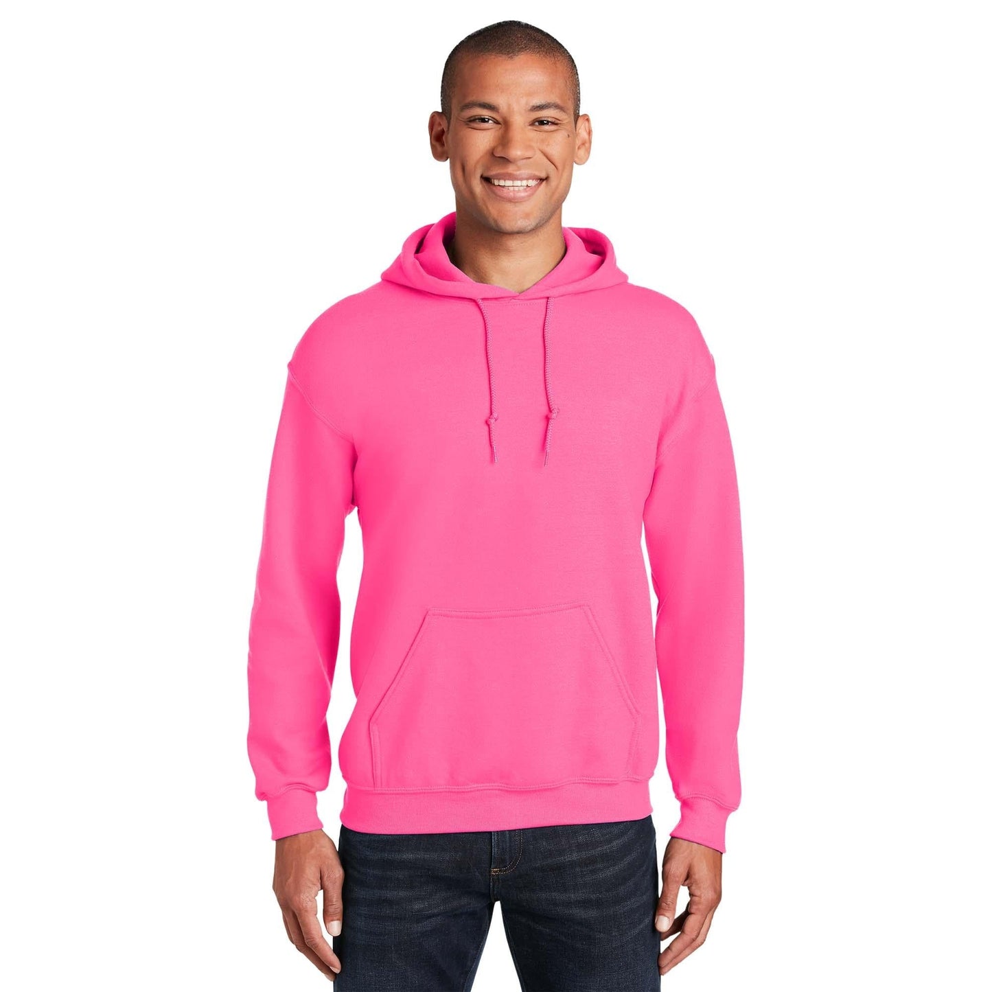 Safety Pink Sweatshirt - Gildan - Cozy Design - Warm Fabric