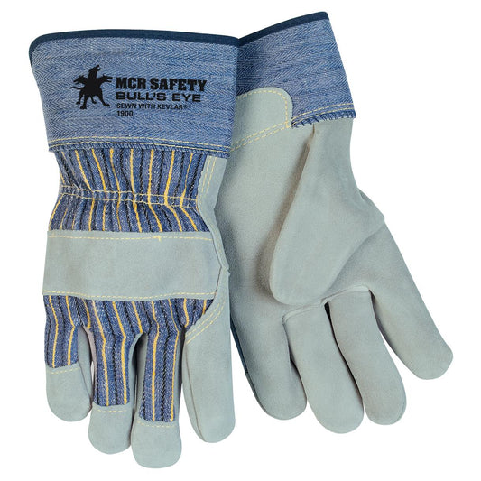 2.5" Safety Cuffs Leather Gloves - MCR Safety - Durable Leather