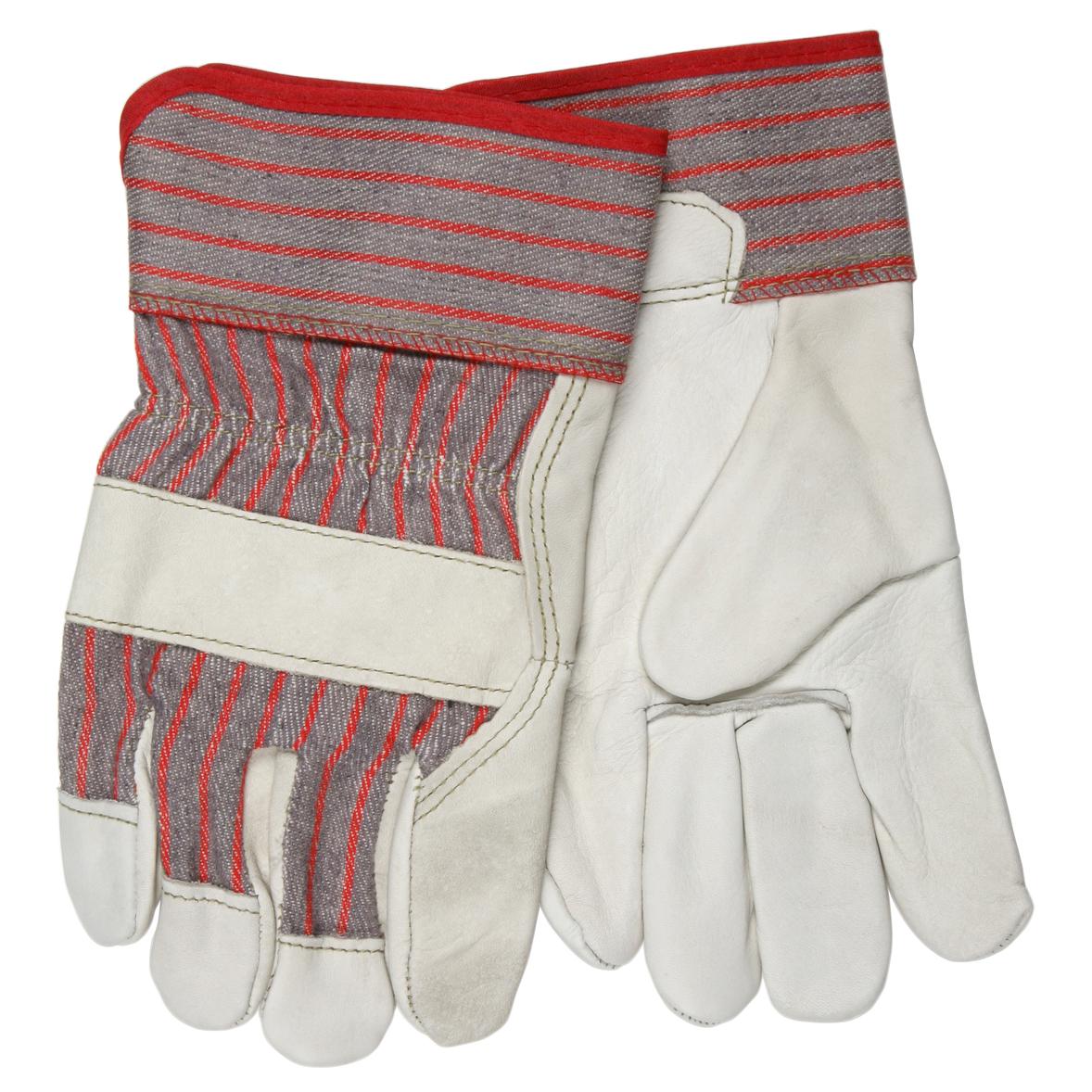 2.5" Rubberized Cuffs Leather Gloves - MCR Safety - Durable Design