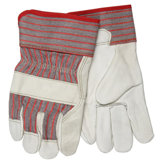 2.5" Rubberized Cuffs Leather Gloves - MCR Safety - Durable Design