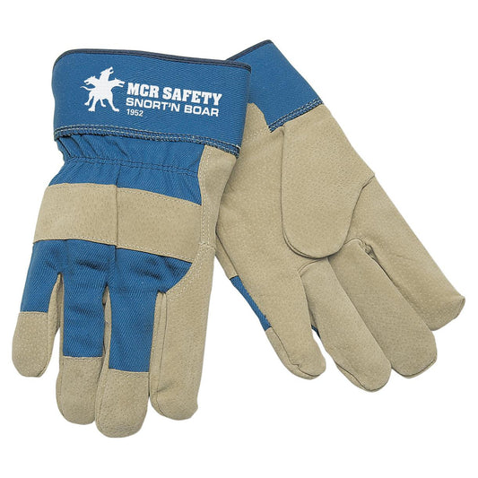 2.5" Safety Cuff Leather Gloves - MCR Safety - Durable Pigskin
