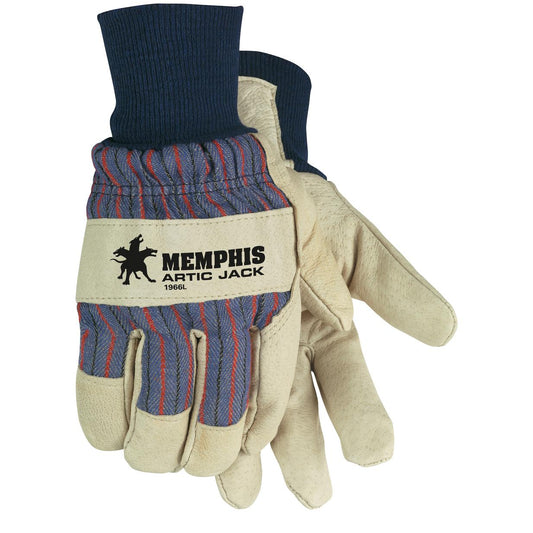 Thermosock Lined Leather Gloves - MCR Safety - Pigskin Quality