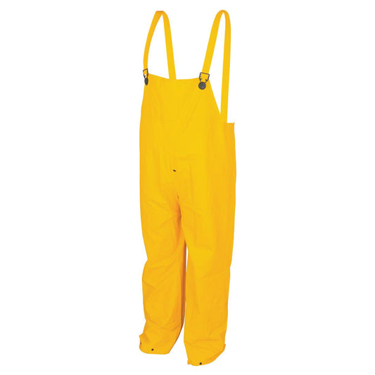 Yellow Rain Pants - MCR Safety - Durable PVC Bib