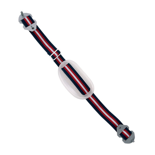 Blue/Red/White Chin Straps - JSP - Adjustable Cup