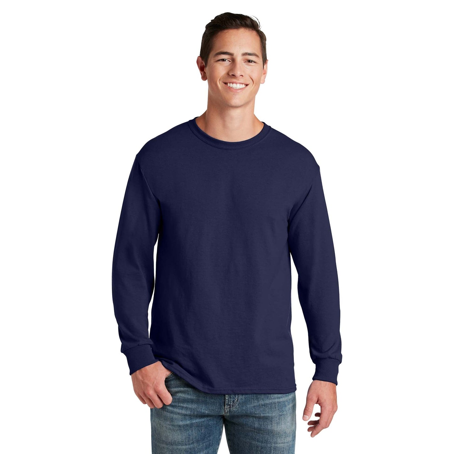 Navy T-Shirts - Jerzees - Soft Blend - Moisture Control