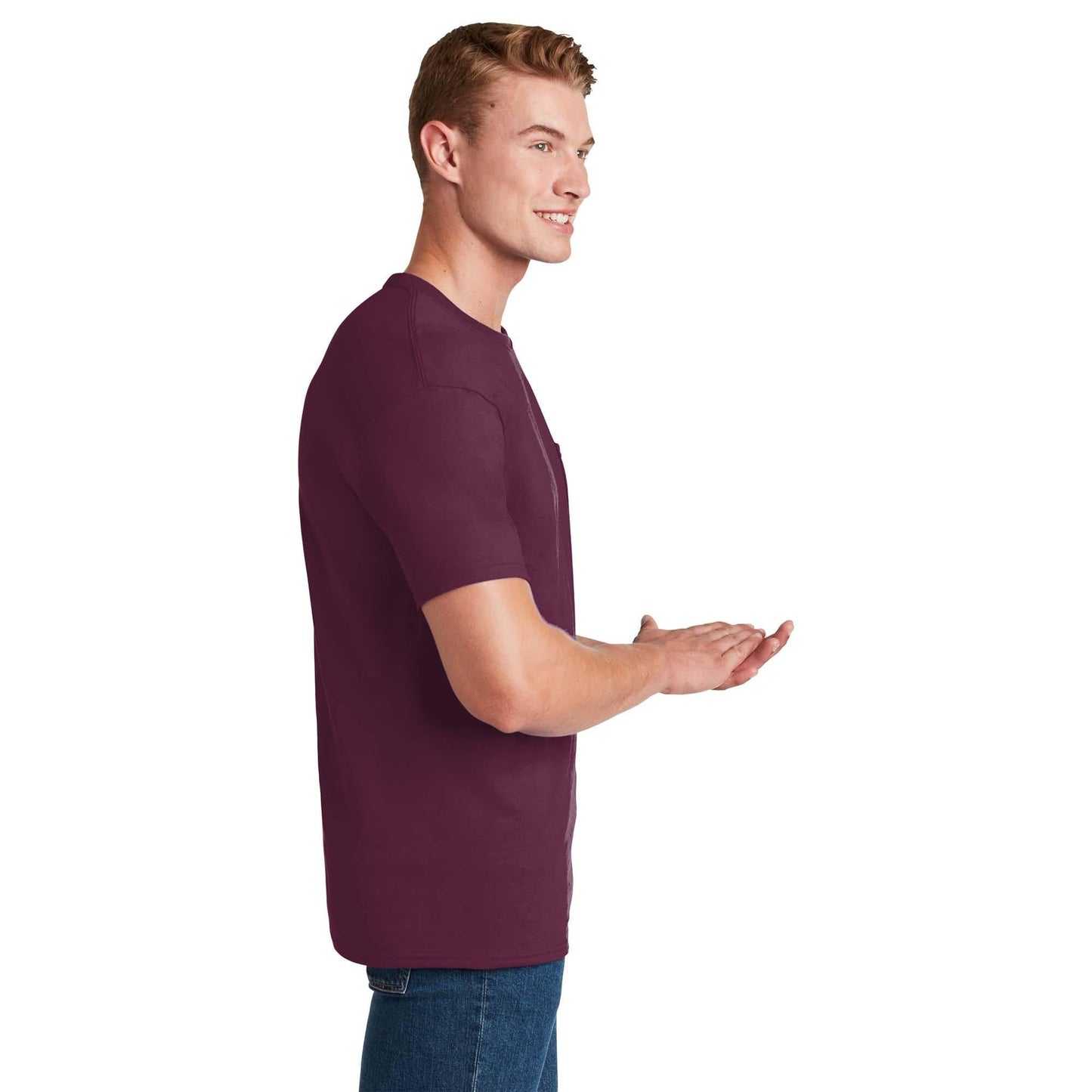 Athletic Heather T-Shirts - Jerzees - Pocket Design - Quality Fabric