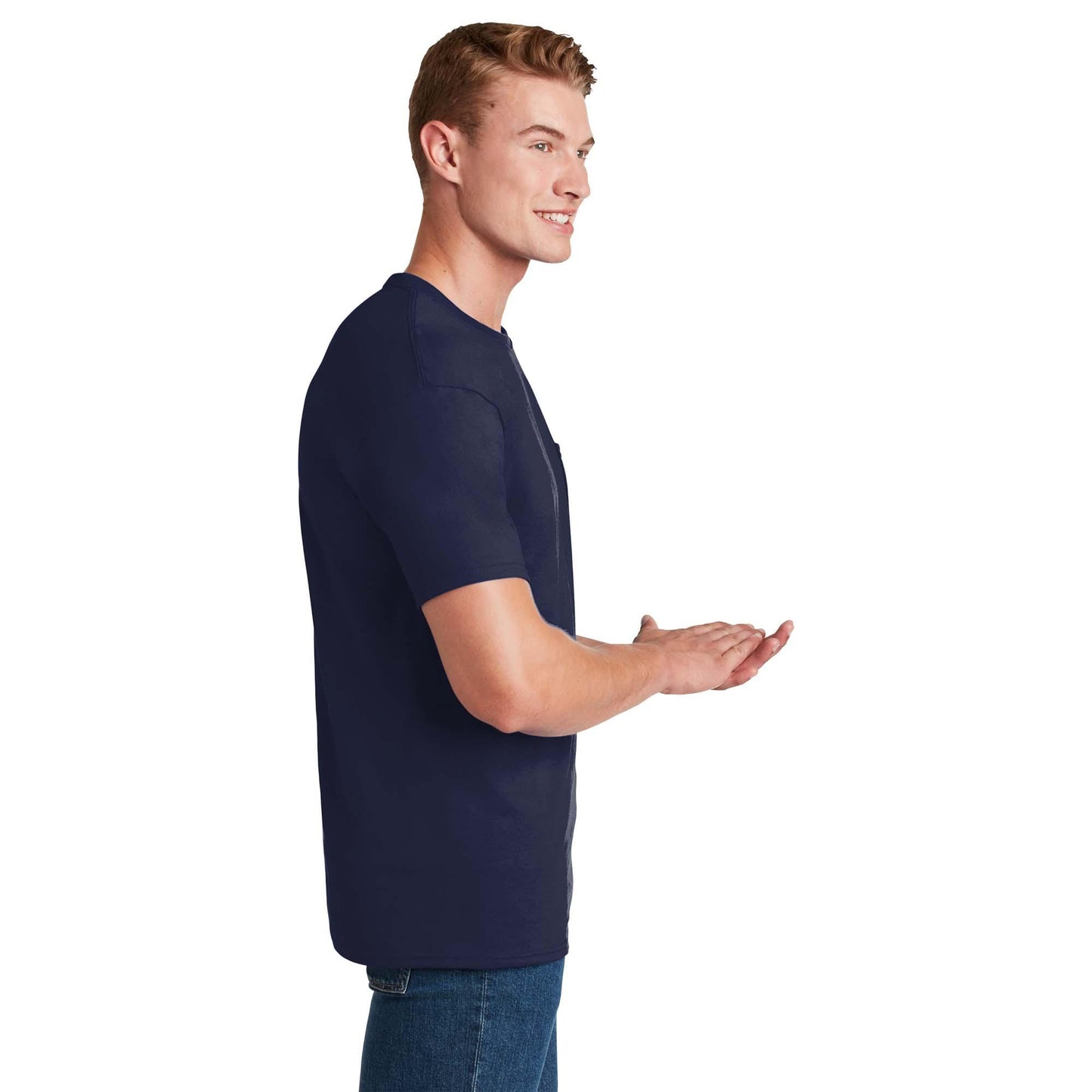 Athletic Heather T-Shirts - Jerzees - Pocket Design - Quality Fabric