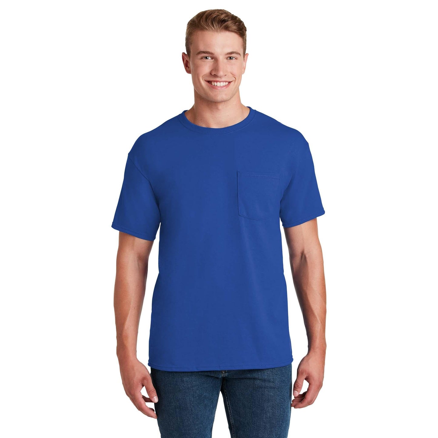 Athletic Heather T-Shirts - Jerzees - Pocket Design - Quality Fabric