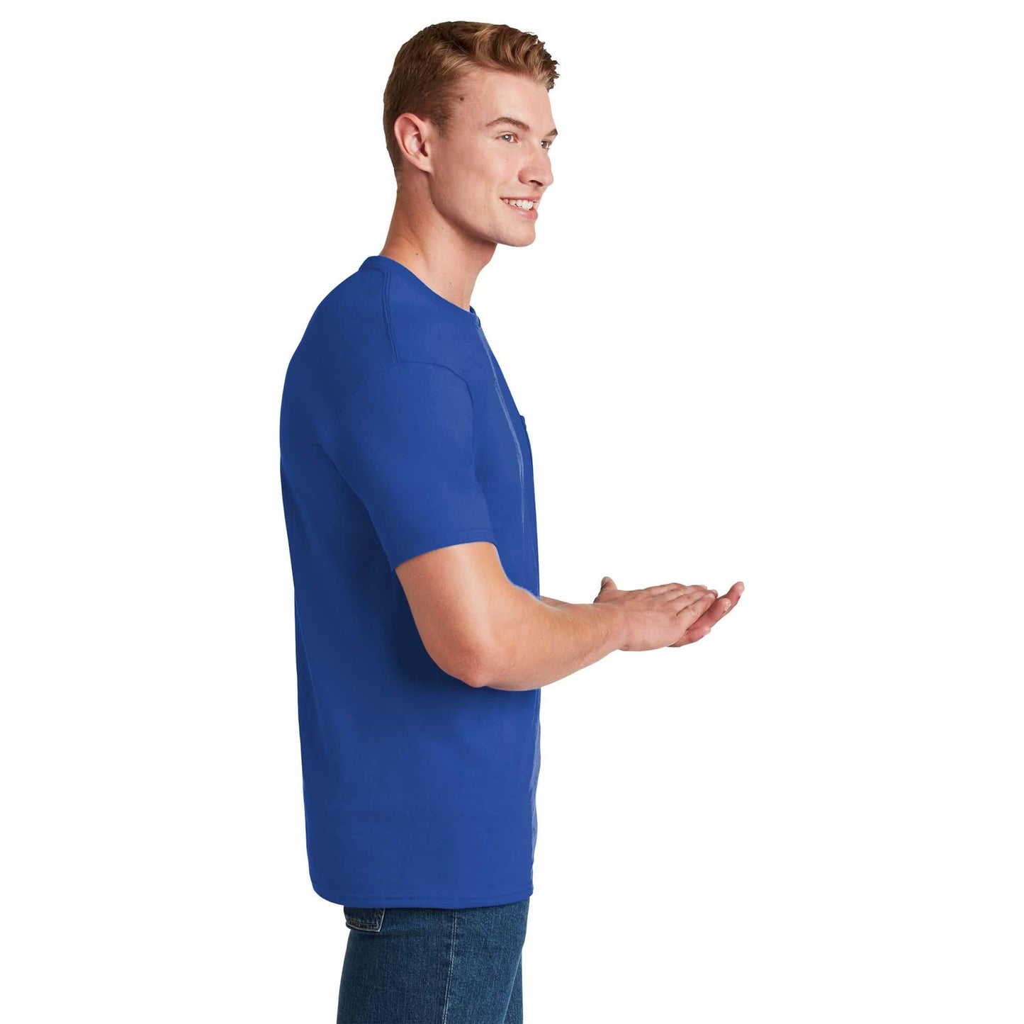 Athletic Heather T-Shirts - Jerzees - Pocket Design - Quality Fabric