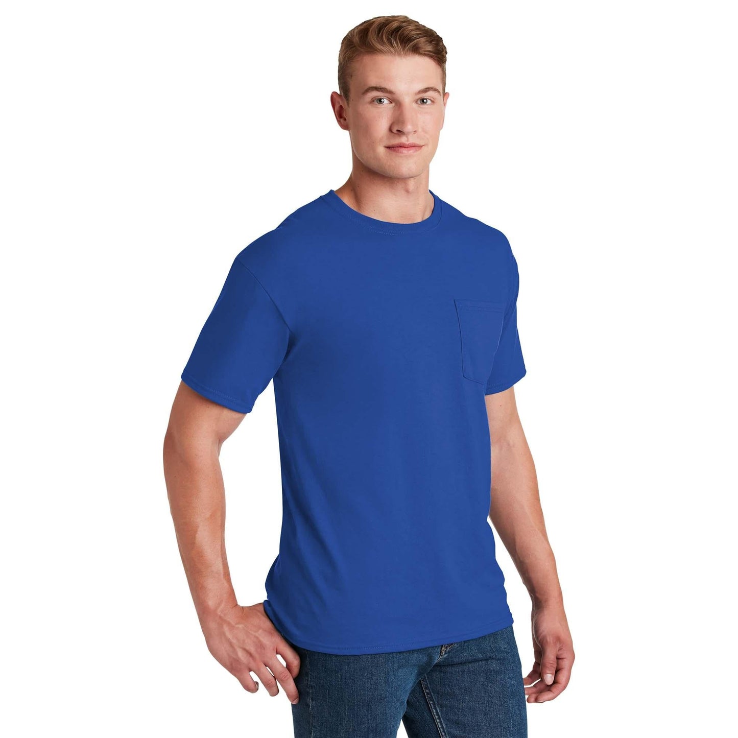 Athletic Heather T-Shirts - Jerzees - Pocket Design - Quality Fabric