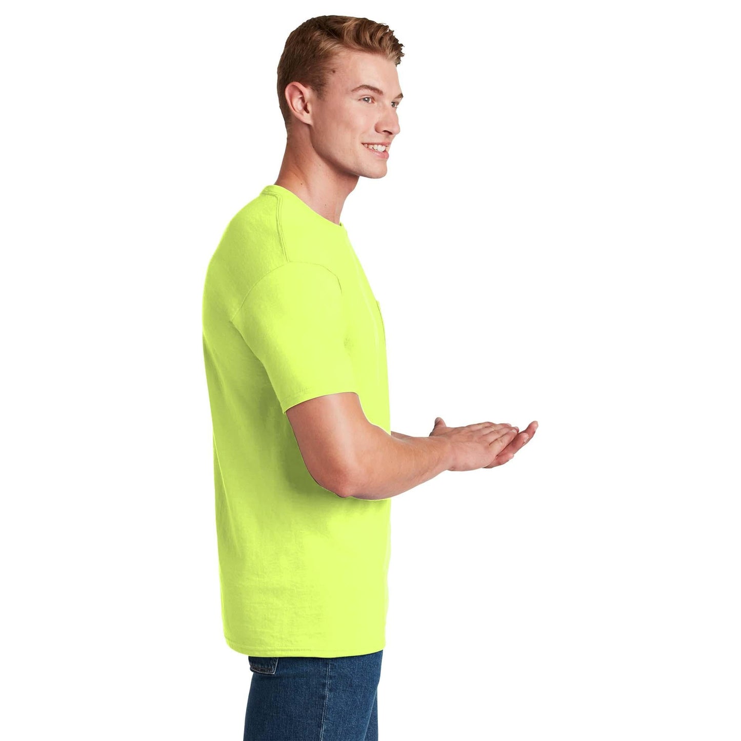 Athletic Heather T-Shirts - Jerzees - Pocket Design - Quality Fabric