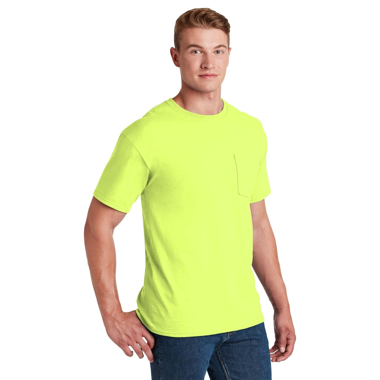 Athletic Heather T-Shirts - Jerzees - Pocket Design - Quality Fabric