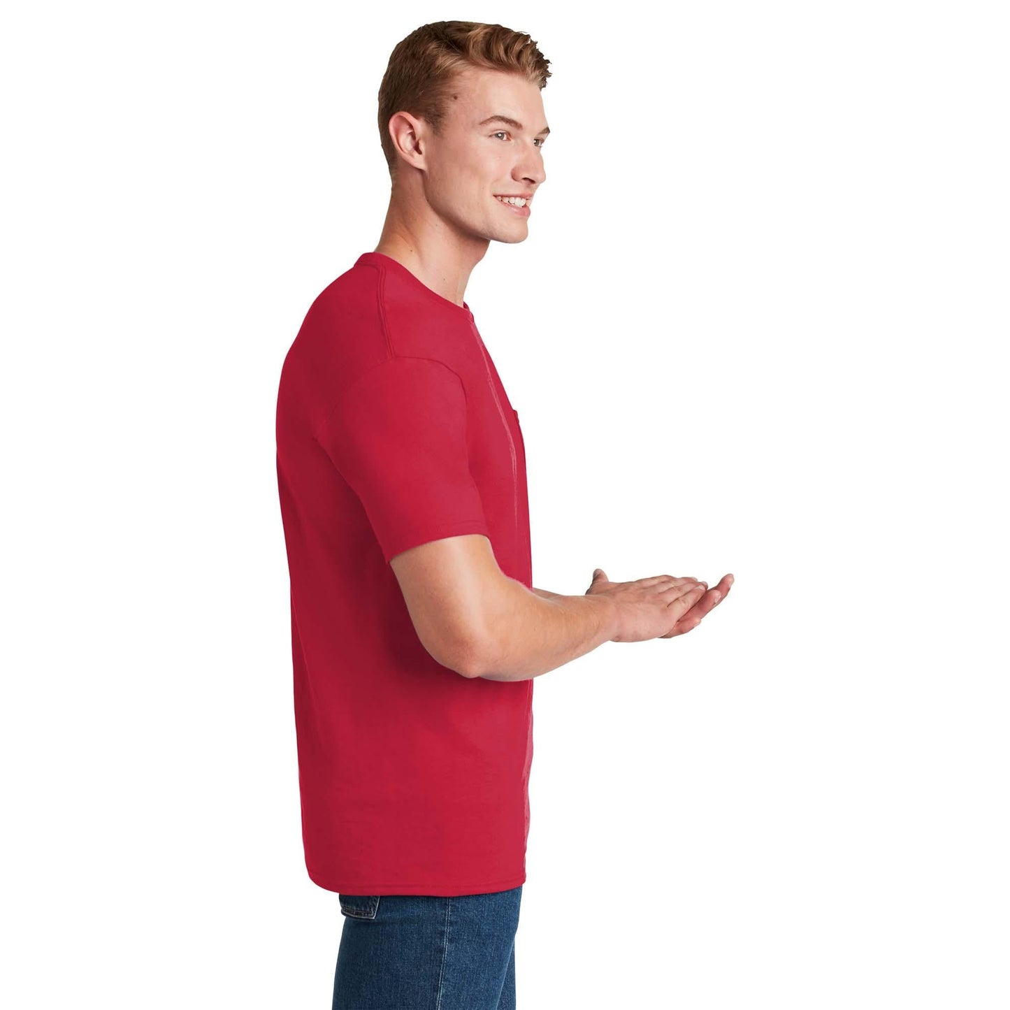 Athletic Heather T-Shirts - Jerzees - Pocket Design - Quality Fabric