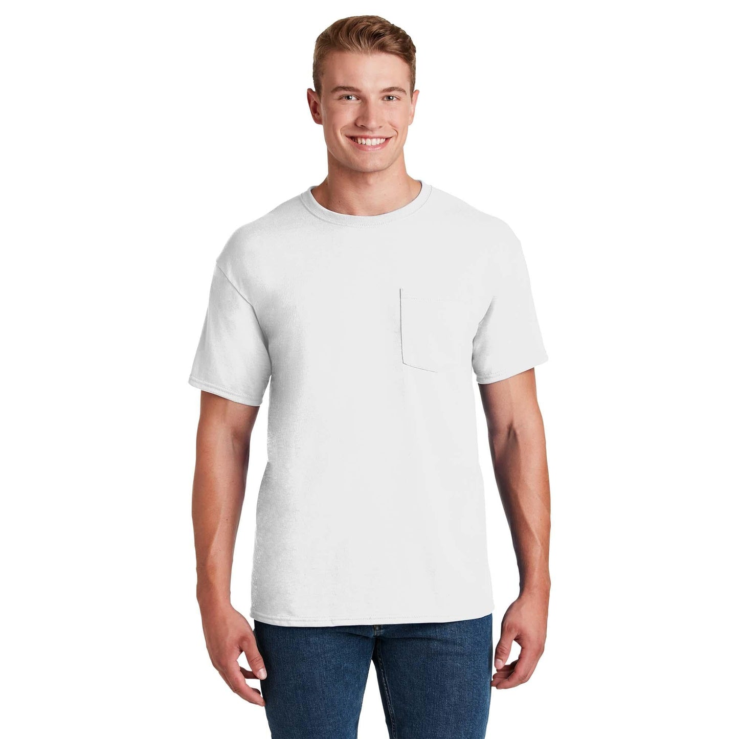 Athletic Heather T-Shirts - Jerzees - Pocket Design - Quality Fabric