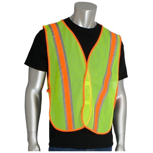 Yellow/Lime Safety Vests - PIP - Breathable Mesh