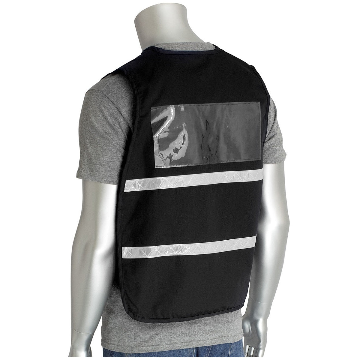 Black Safety Vests - PIP - Durable Polyester Design