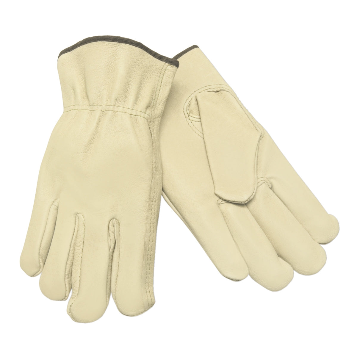 Natural Leather Gloves - MCR Safety - Comfortable Fit