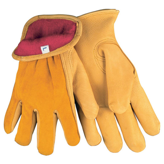 Yellow Leather Gloves - MCR Safety - Durable Deerskin