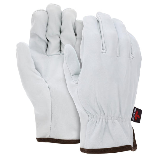White Leather Gloves - MCR Safety - Goatskin Comfort