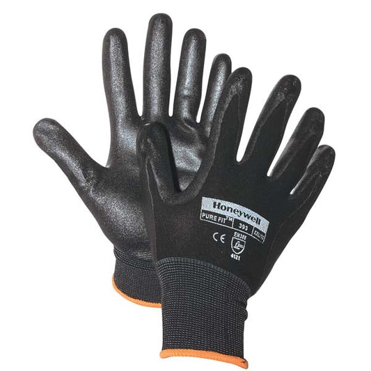 Black String Knit Gloves - Honeywell - Lightweight Design