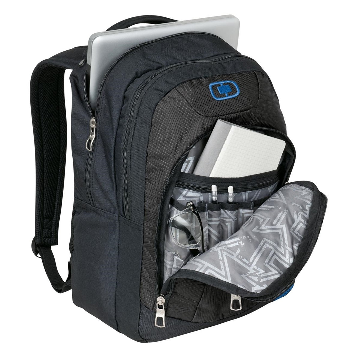 Black/Silver Backpack - OGIO - Compact Storage Solution
