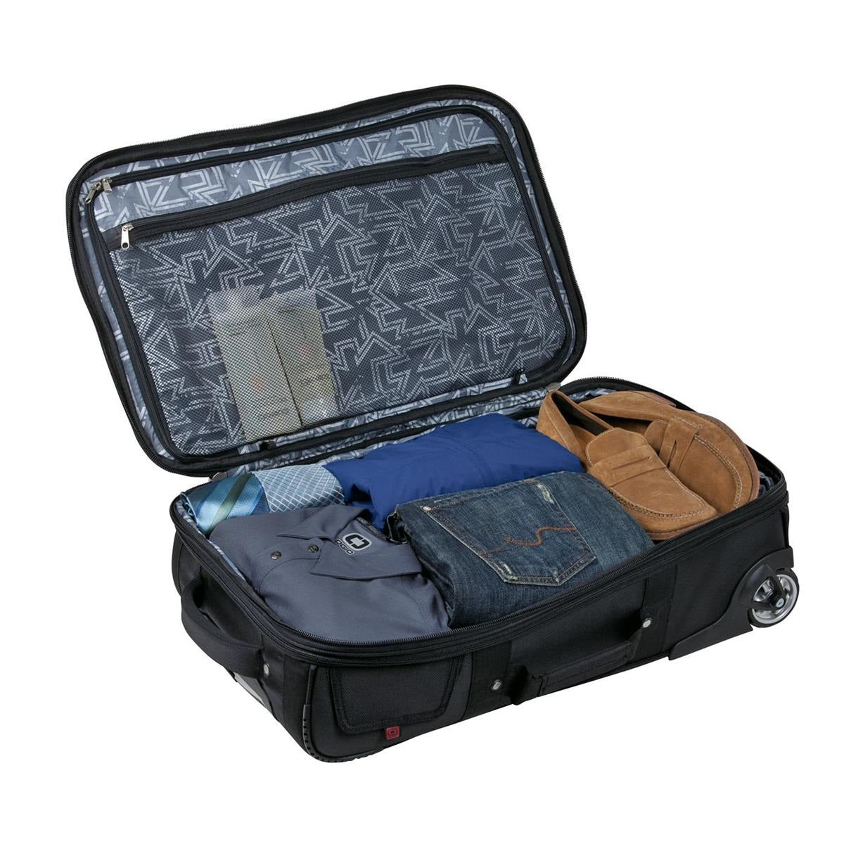 Black/Silver Rolling Bag - OGIO - Durable Design