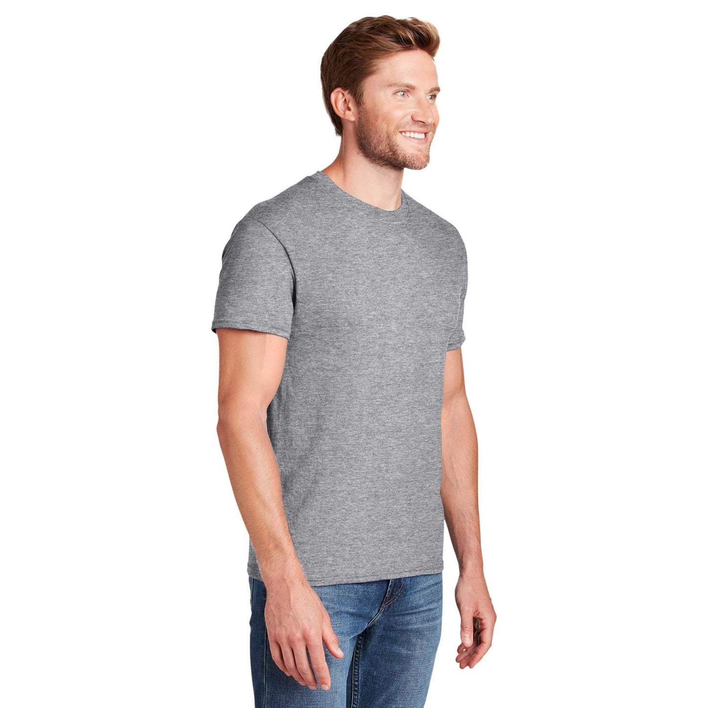 Light Steel T-Shirts - Hanes - Moisture-Wicking