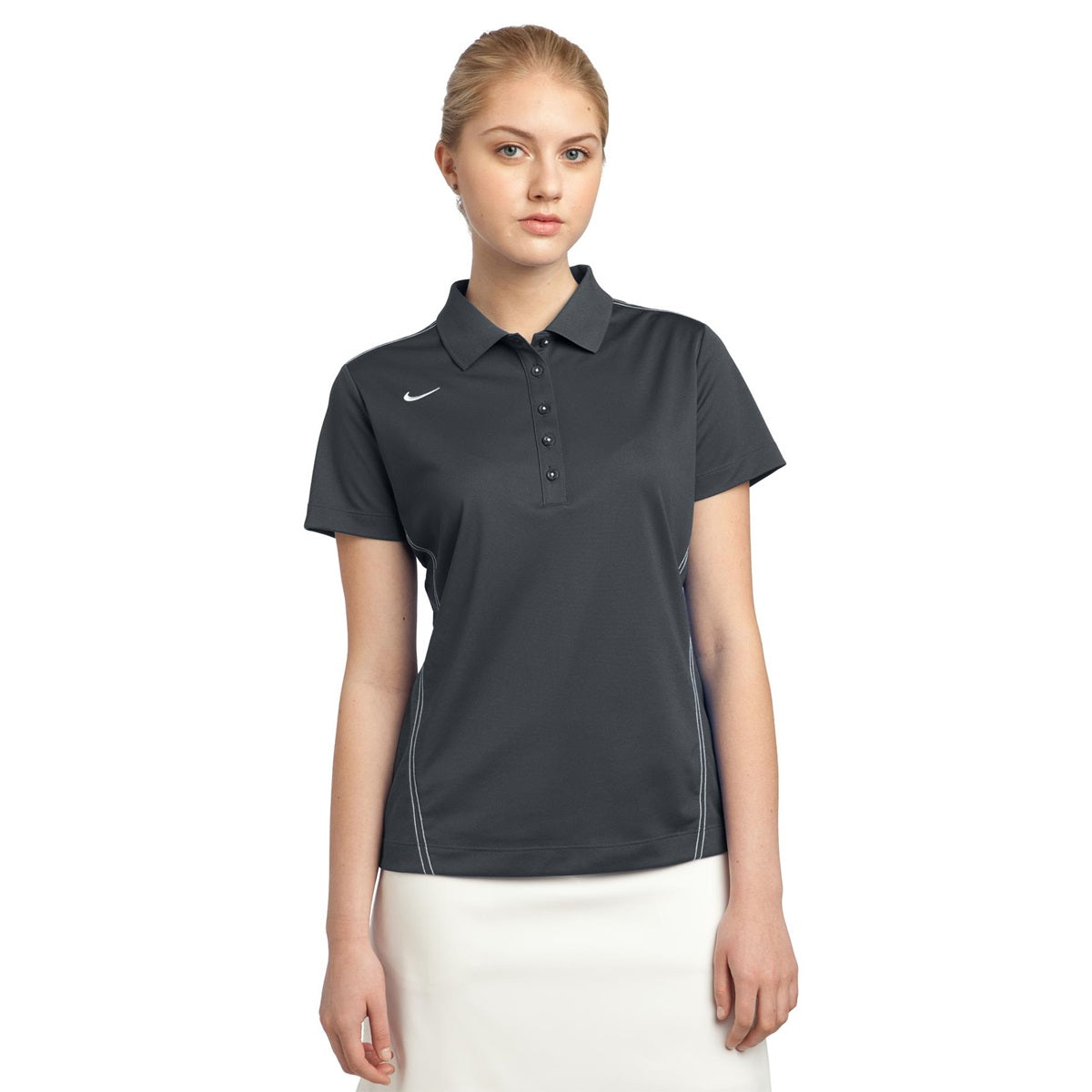 Black Dri-Fit Polo - Nike - Lightweight Fabric