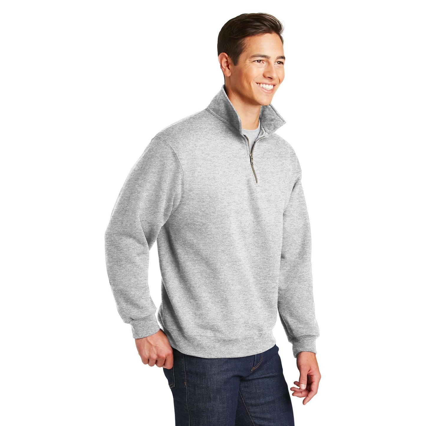 Ash Sweatshirts - Jerzees - Comfortable Zip Fleece