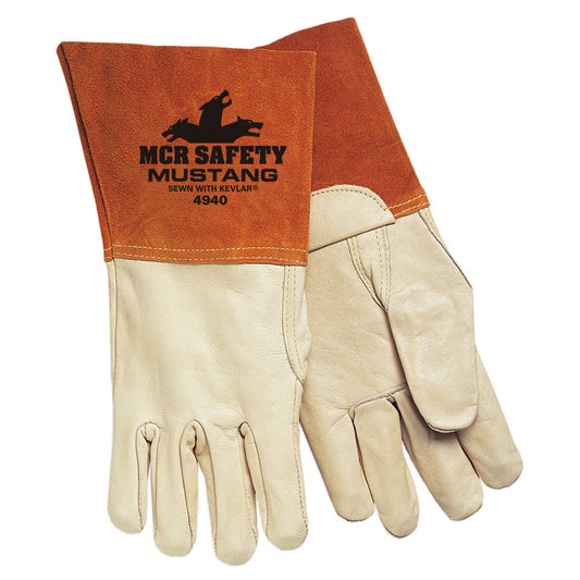 5" Split Bell Cuff Leather Gloves - MCR Safety - Premium Quality