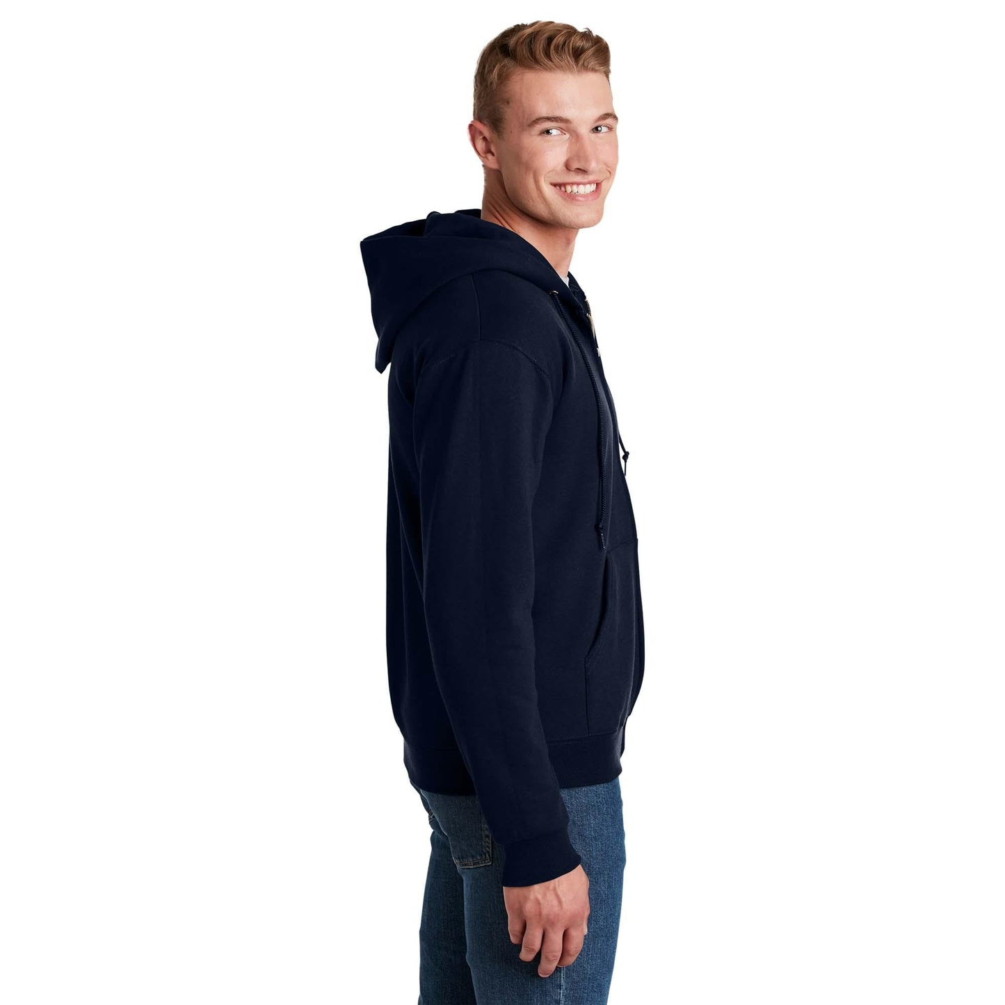 Black Hooded Sweatshirt - Jerzees - Cozy Fleece