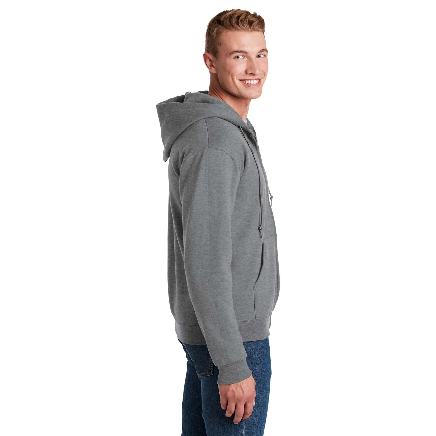 Black Hooded Sweatshirt - Jerzees - Cozy Fleece