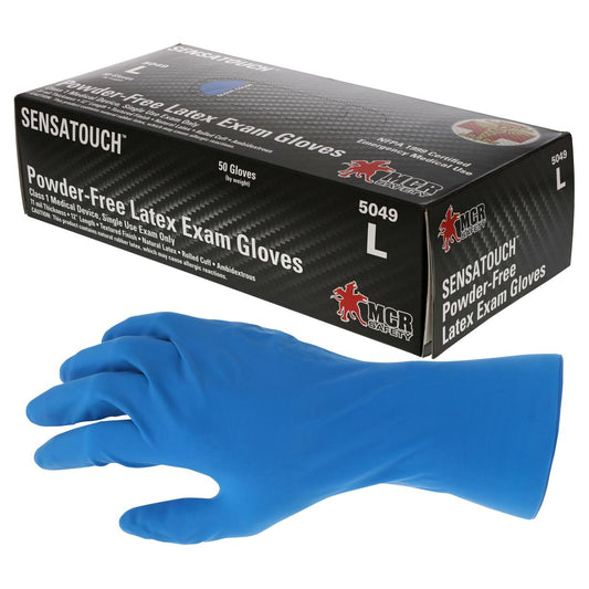 Blue Disposable Gloves - MCR Safety - Medical Grade
