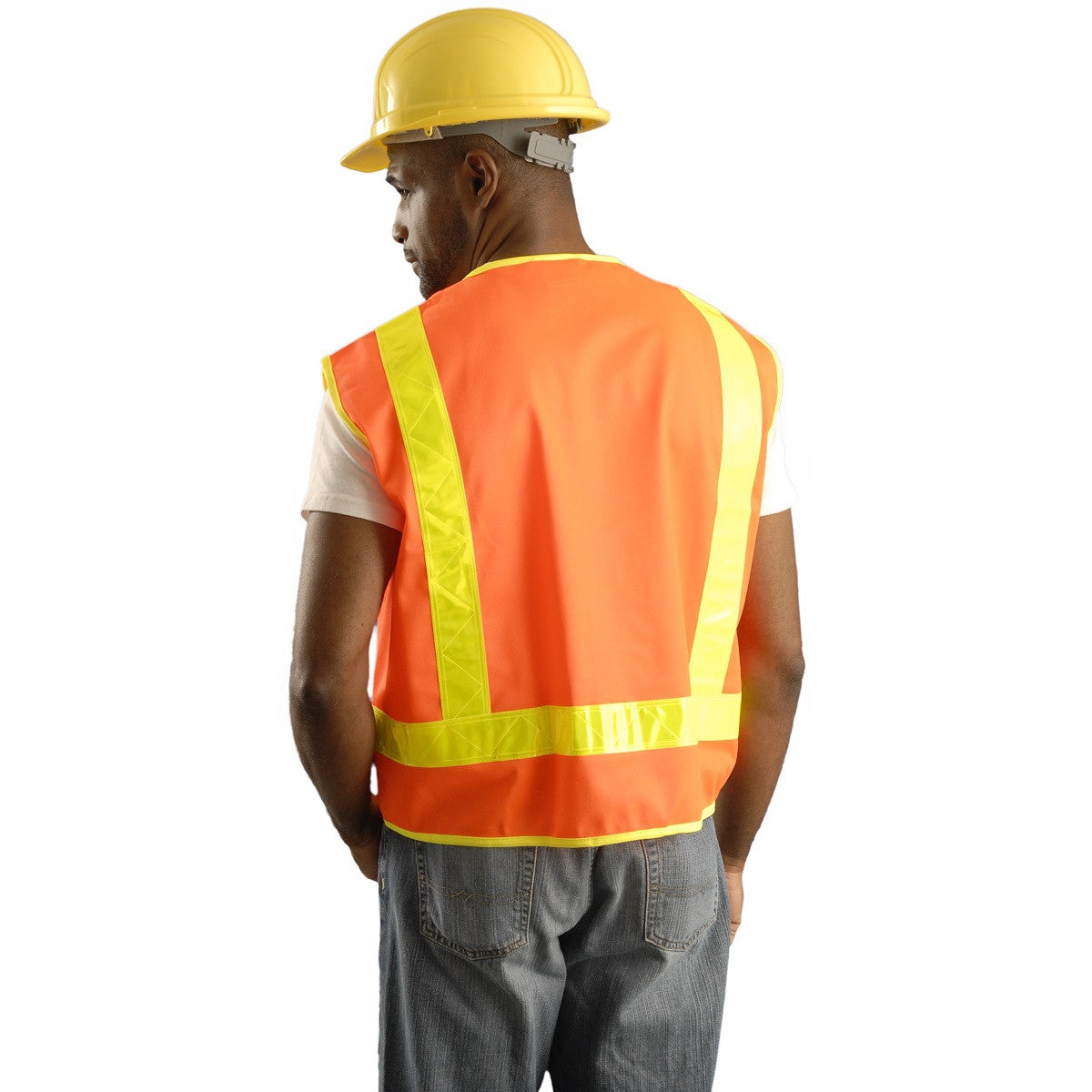Orange Safety Vests - OK-1 - Durable Polyester