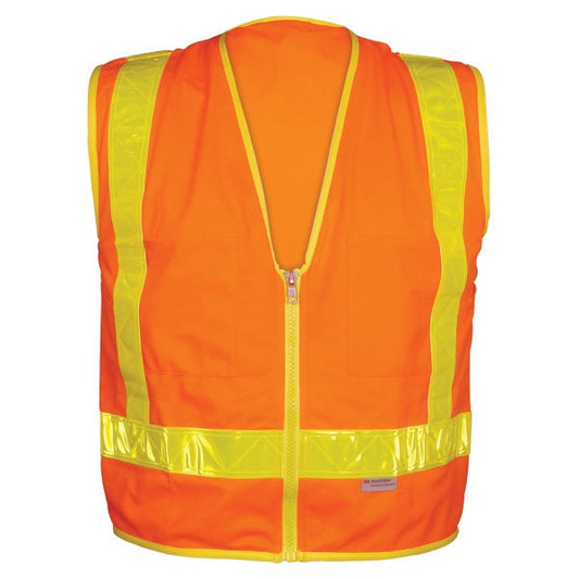 Orange Safety Vests - OK-1 - Durable Polyester