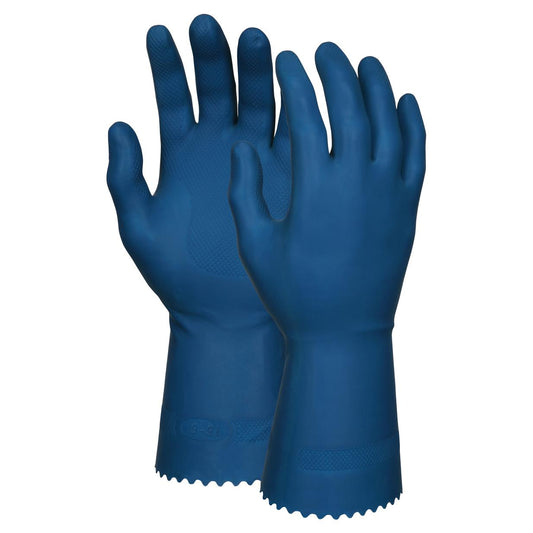 Industry Standard Disposable Gloves - MCR Safety - Blue Latex