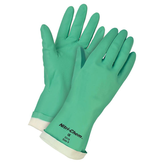 Green Disposable Gloves - MCR Safety - Chemical Resistant