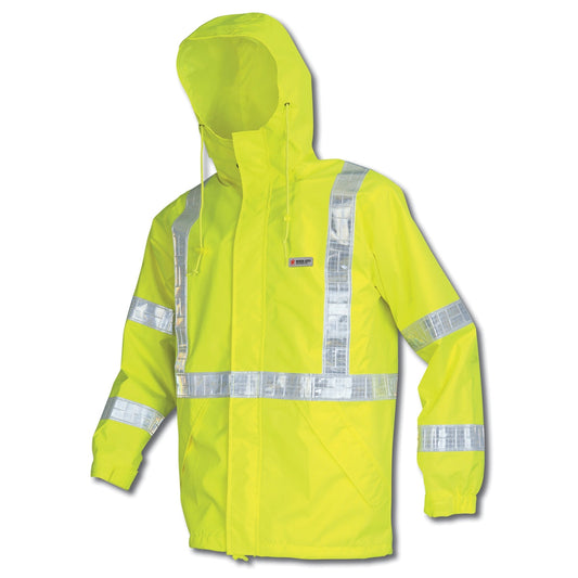 Yellow/Lime Rain Jacket - MCR Safety - Breathable Waterproof