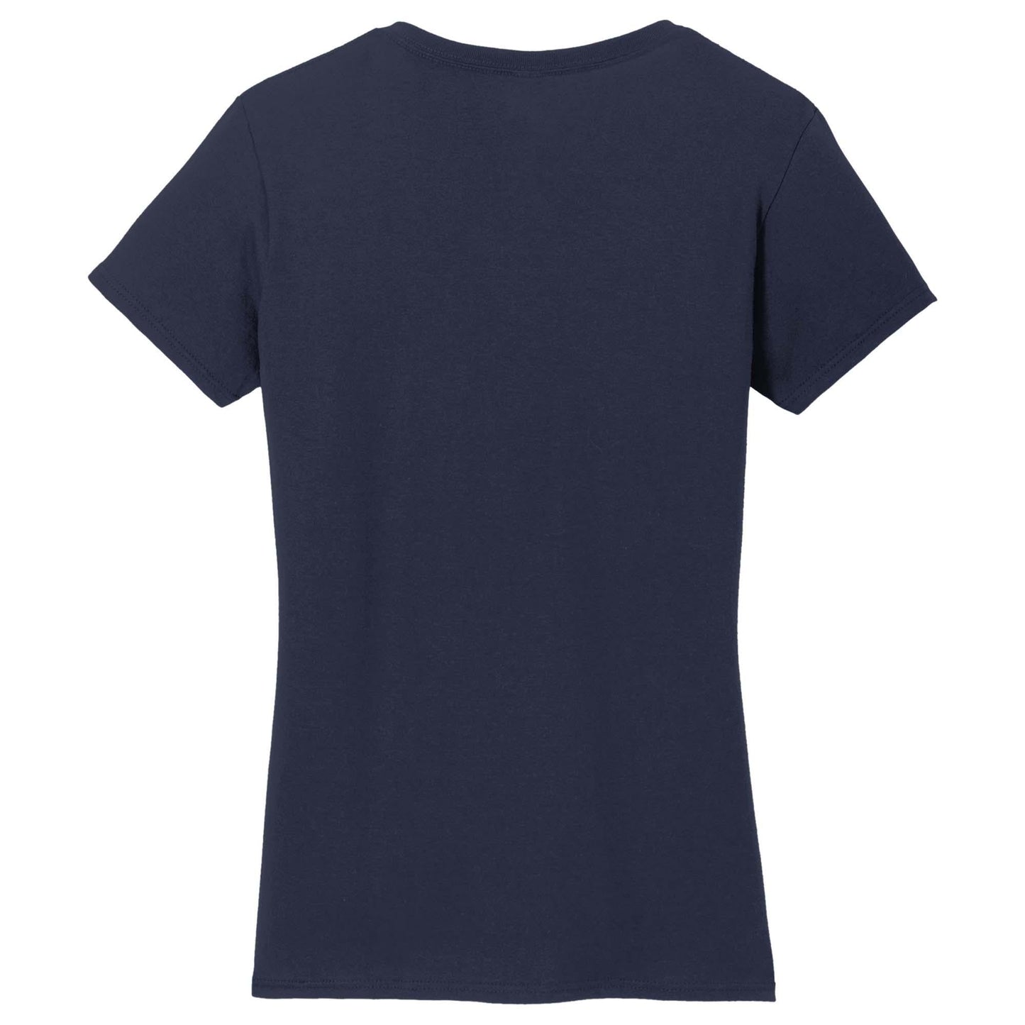 White T-Shirts - Gildan - Stylish Cotton V-Neck - Fashion Fit