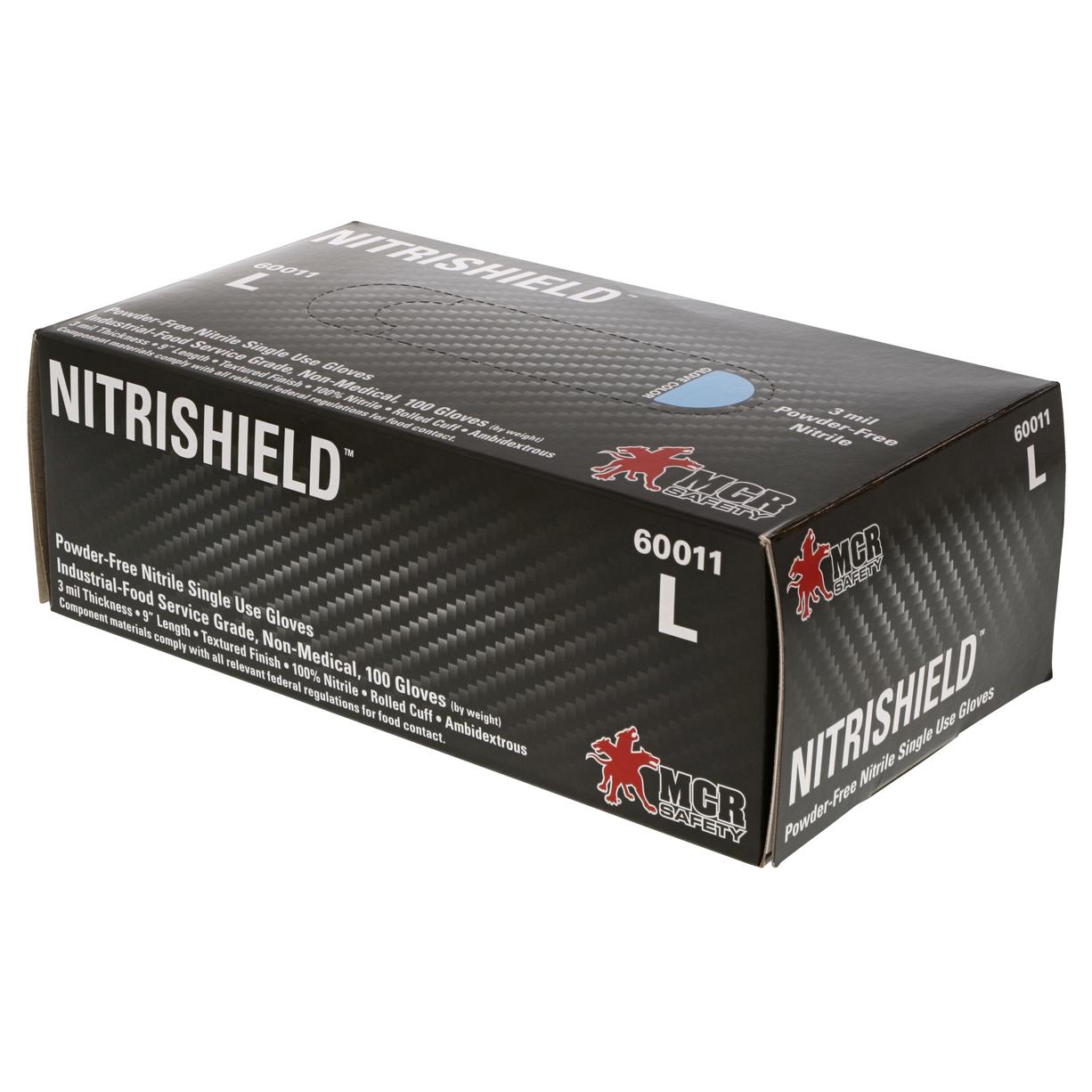 Blue Disposable Gloves - MCR Safety - Nitrile Quality