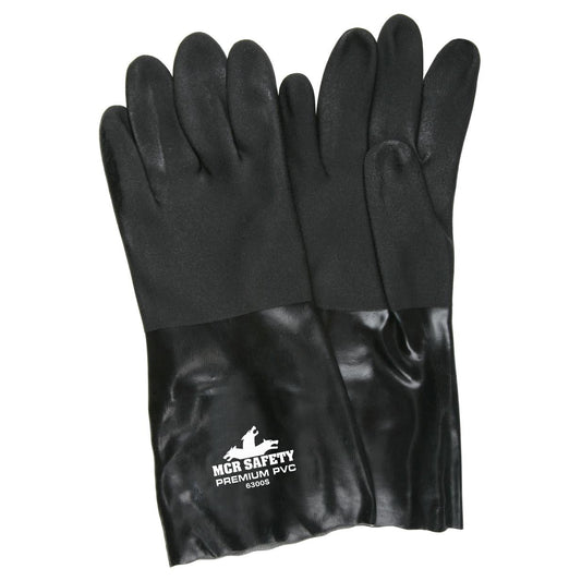 14" Gauntlet Cuffs Rubber Gloves - MCR Safety - Sandy Finish