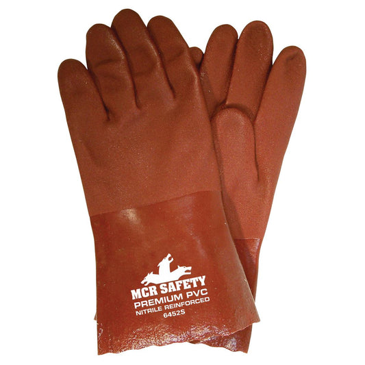 12" Gauntlet Cuffs Rubber Gloves - MCR Safety - Durable PVC