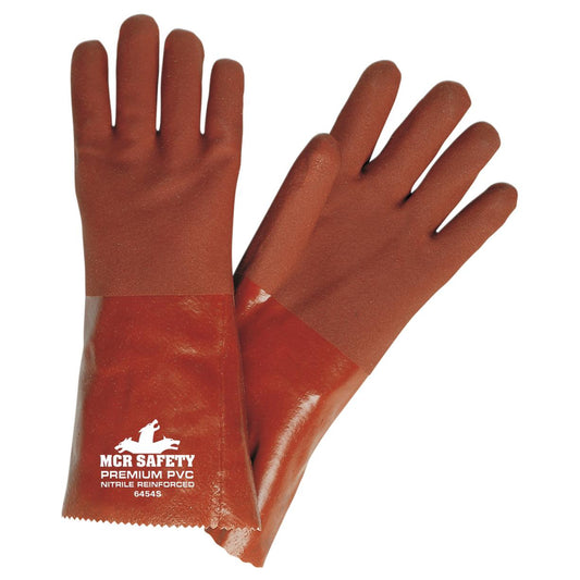 14" Gauntlet Rubber Gloves - MCR Safety - Chemical Resistant