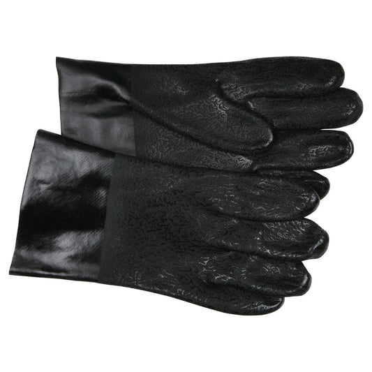10" Gauntlet Cuffs Rubber Gloves - MCR Safety - Textured Pvc