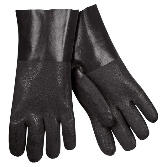 12" Gauntlet Cuff Rubber Gloves - MCR Safety - PVC Coated