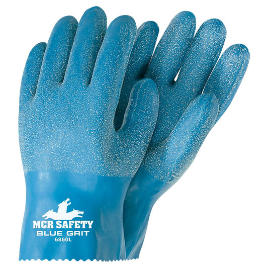10" Gauntlet Cuffs Rubber Gloves - MCR Safety - Durable Latex