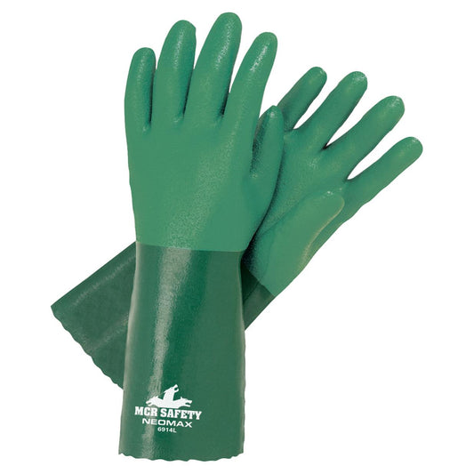 14" Gauntlet Cuffs Rubber Gloves - MCR Safety - Durable Neoprene