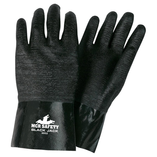 12" Gauntlet Cuffs Rubber Gloves - MCR Safety - Neoprene Durable