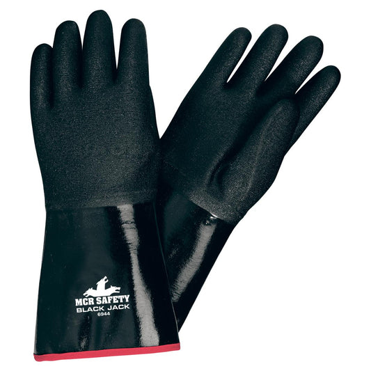 Foam Lined Rubber Gloves - MCR Safety - Chemical Resistant