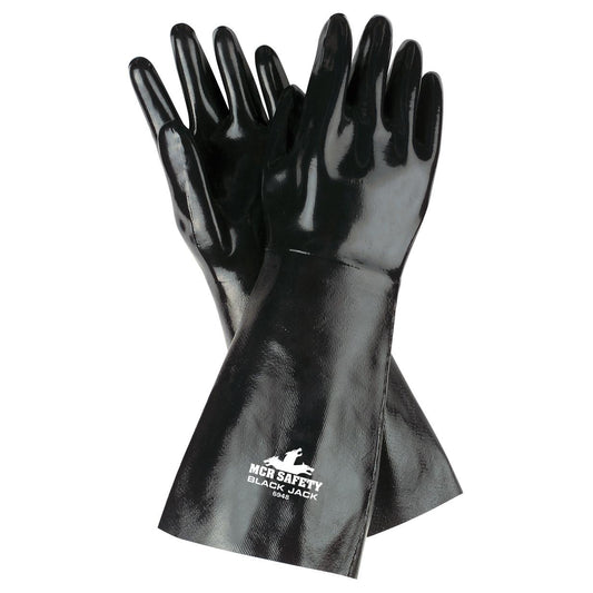 Interlock Lined Rubber Gloves - MCR Safety - Neoprene Safe